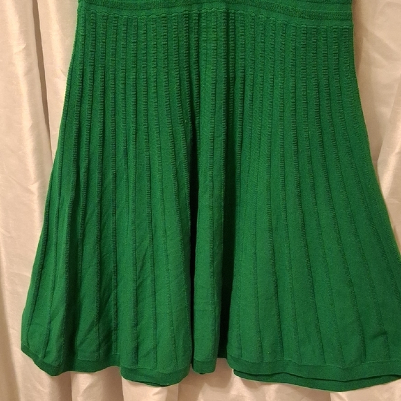 Shoshanna Vibrant Green Sweater Dress Med - Picture 4 of 8